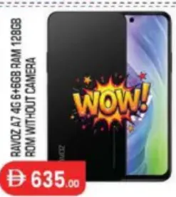 Ravoz Z7 4G 6+6 GB Ram 128 GB Rom Without Camera