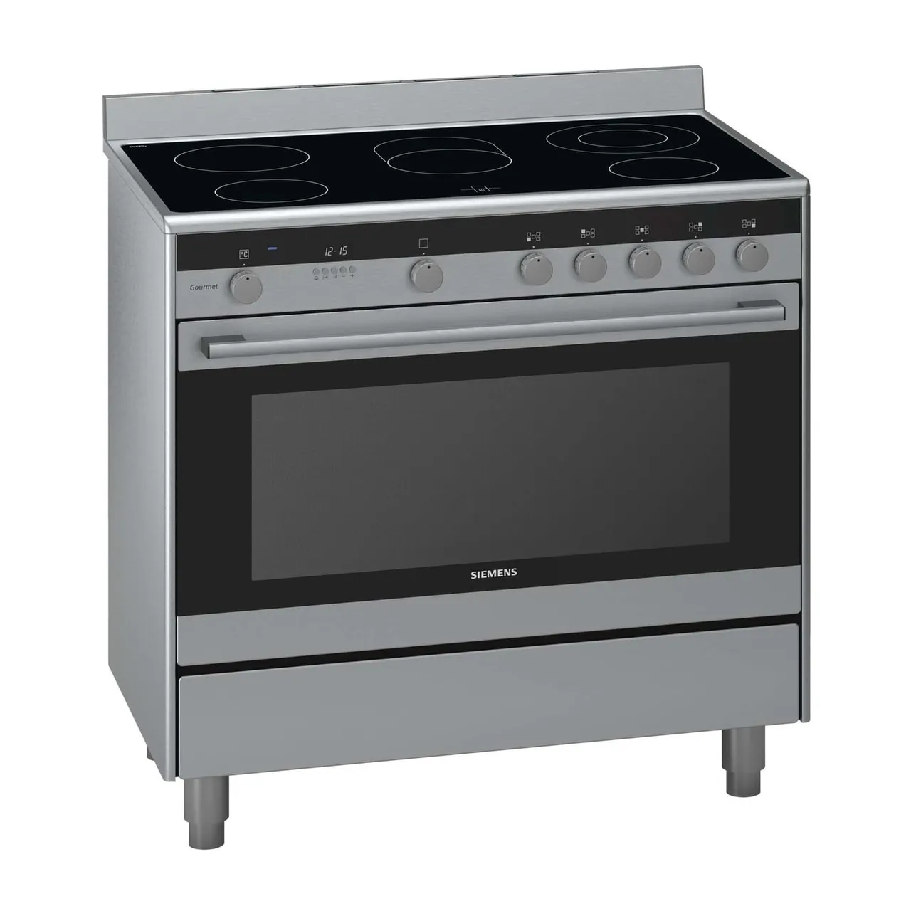 Siemens فرن كهربائي، فرن كبير، مقاس 90 cm، ستانلس ستيل، HY738357M، iQ700