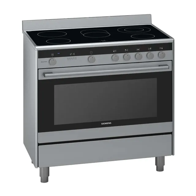 Siemens Electric Cooking Range, Large Oven, 90 cm, Stainless Steel, HY738357M, iQ700