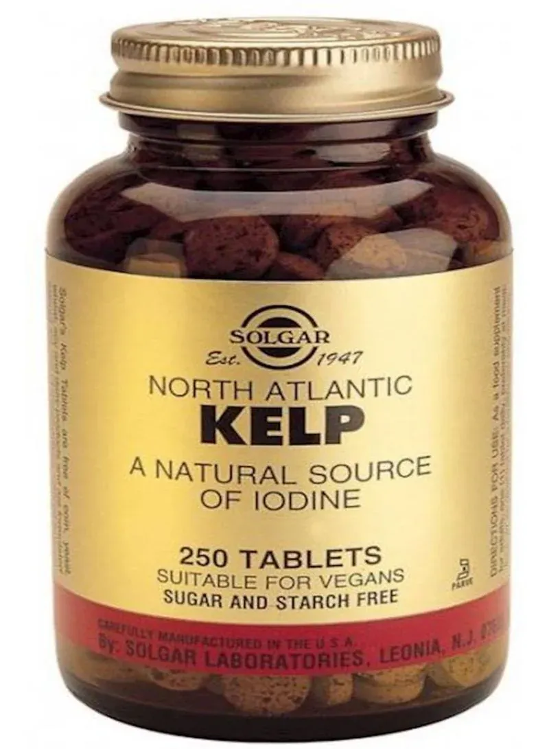 solgar عشب البحر Kelp، 250 قرص