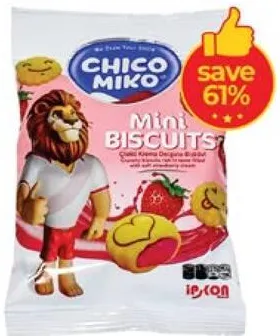 Chico Miko Mini Biscuit Strawberry Cream