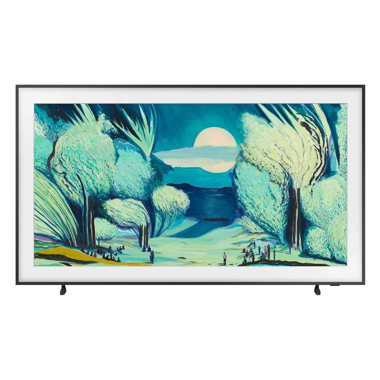 Samsung تلفزيون ذكي The Frame مقاس 55 بوصة بدقة 4K Ultra HD، QLED بتقنية Vision AI، QA55LS03FAUXZN، أسود