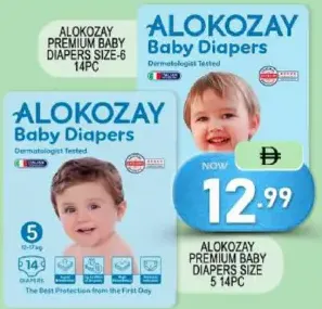 Alokozay Premium Baby Diapers Size 6