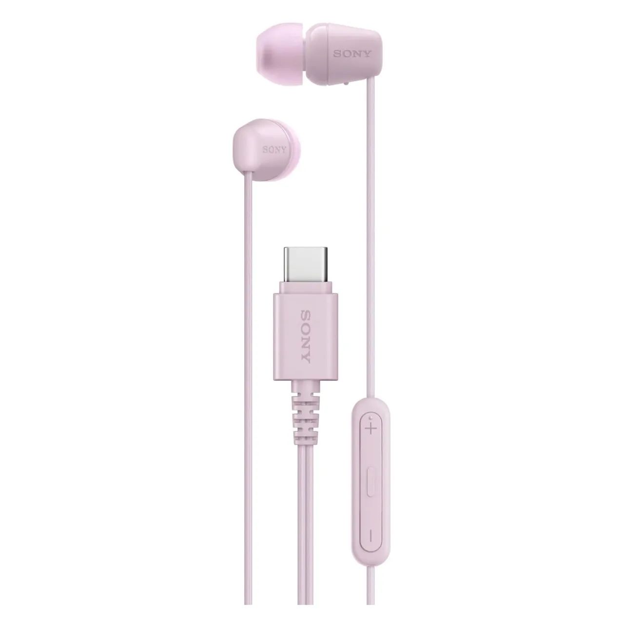 Sony سماعات أذن داخلية سلكية USB-C IER-EX15C، وردي