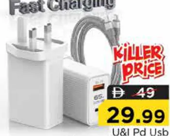 U&i Pd Usb Charger 65W Type C