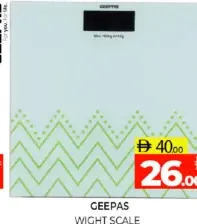 Geepas Wight Scale