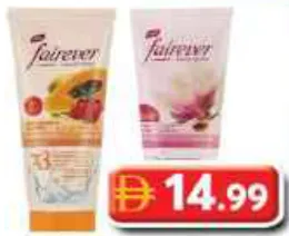 Fairever غسول وجه + مقشر وجه بالزعفران / بالفواكه