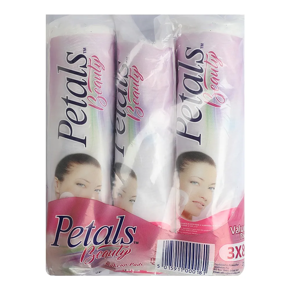 Petals وسائد قطنية للمكياج - 3x80