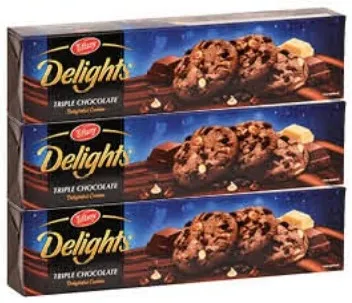 Tiffany Delights كوكيز شوكولاتة ثلاثية