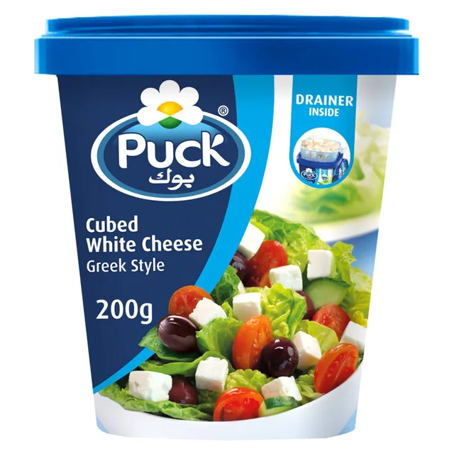 Puck Cubed White Cheese Drainer