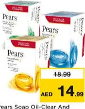 Pears Soap Oil-Clear And Glow / Pure And Gentle / Soft And Fresh