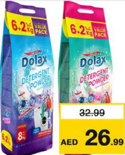 Dolax مسحوق غسيل 2 في 1 وردي