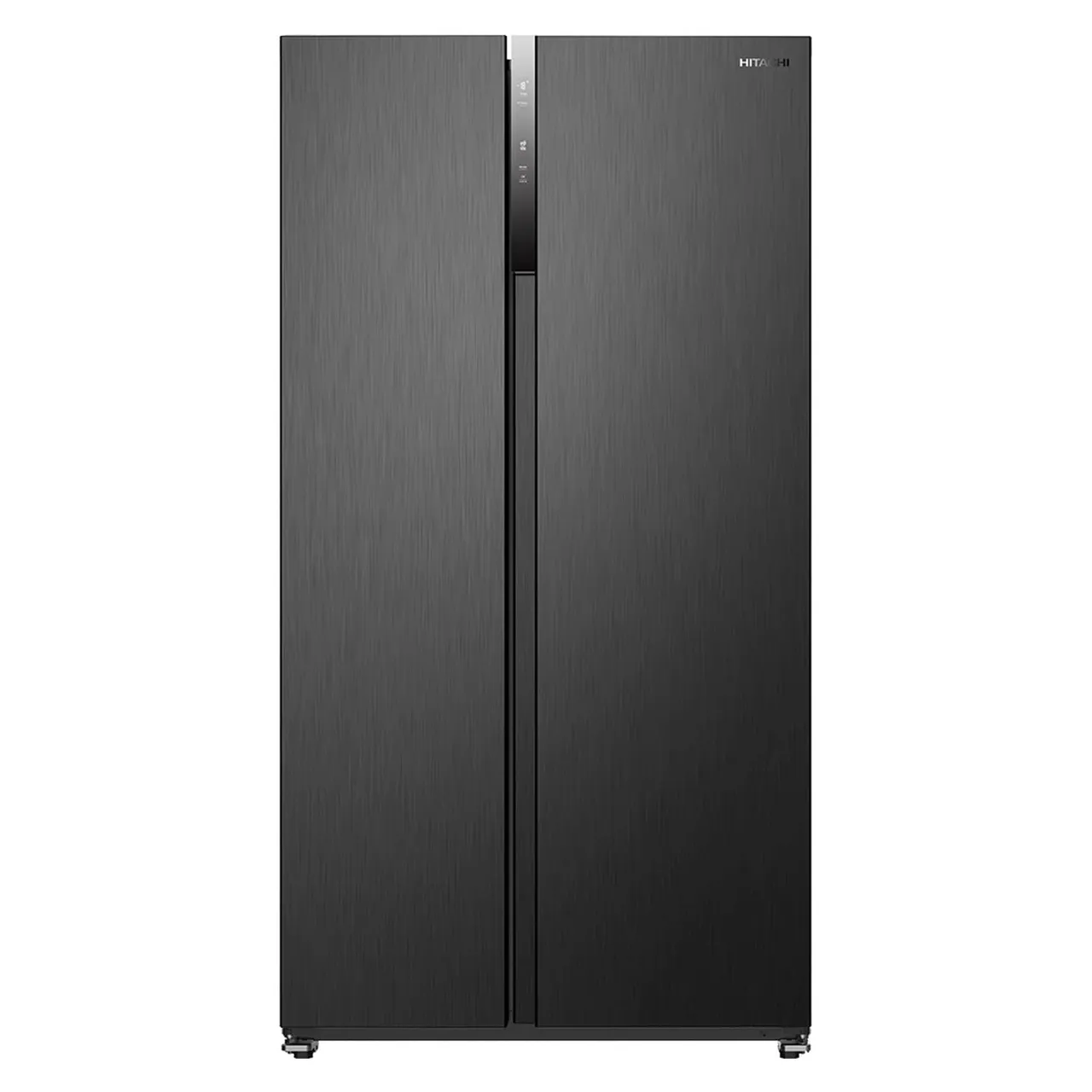 Hitachi ثلاجة ببابين جنباً إلى جنب Gross, Net Side by Side 2 Door Refrigerator، ضمان 10 سنوات على الضاغط العاكس Inverter Compressor، لون Dark Inox - HRSN9552DDXAE