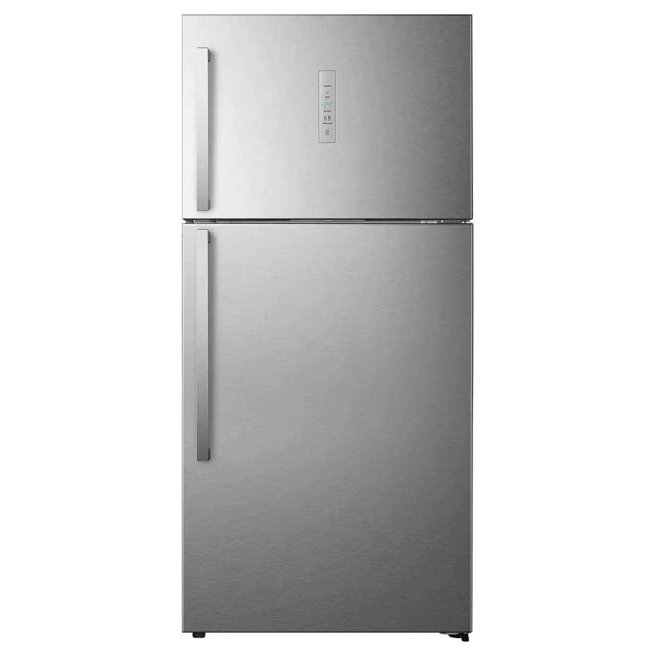 hisense ثلاجة بفريزر علوي RT649N4ASU فضي