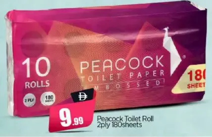 Peacock Toilet Roll 2 ply