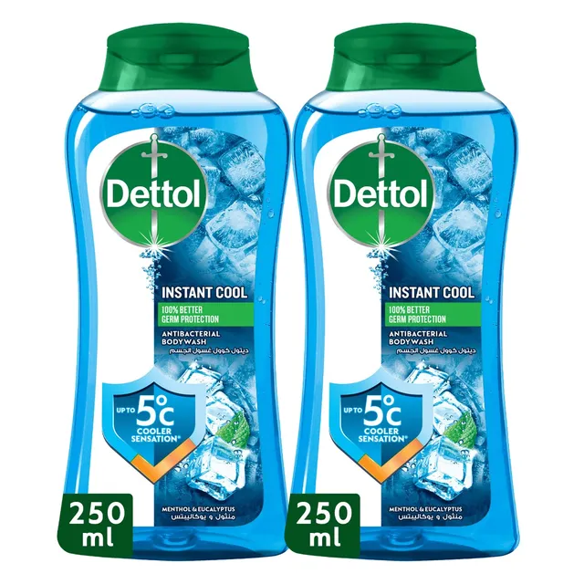 Dettol Cool Shower Gel & Body Wash Menthol & Eucalyptus Scent