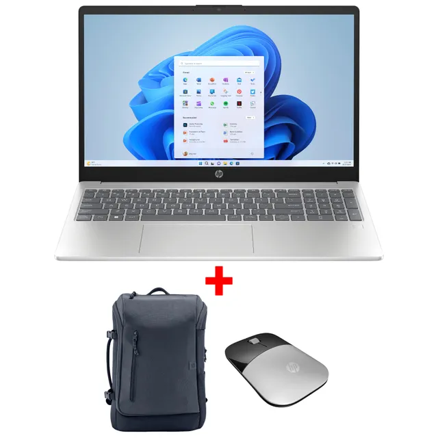 HP 15 FD2017 Laptop Intel Core Ultra 5 24GB RAM 512GB SSD 15.6-Inch Windows 11 Silver 15-FD2017