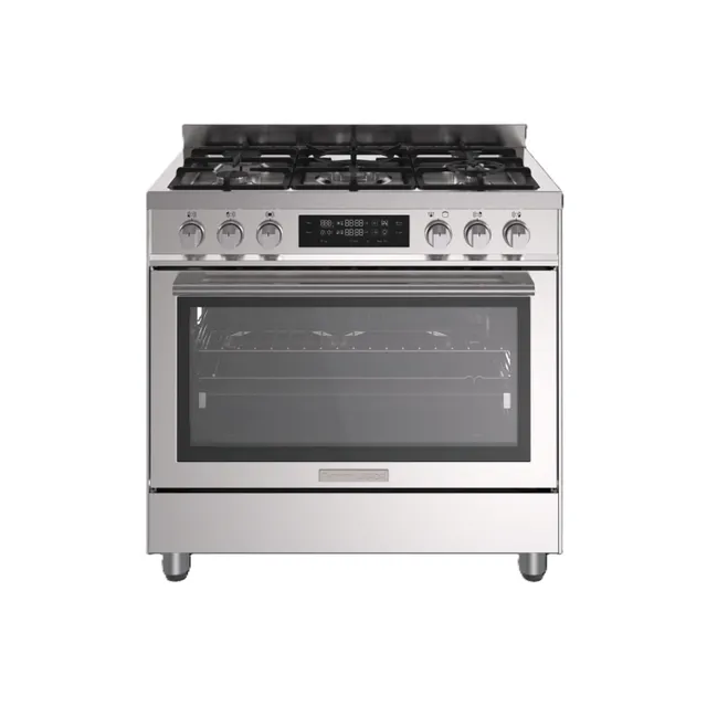 Tecnogas Superiore 5 Burner Stainless Steel Gas Cooking Range, 90x60 cm, TCP19GG5WX