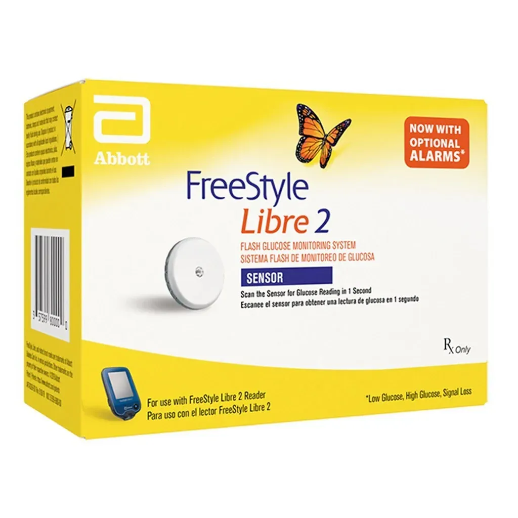 freestyle libre 2 Sensor لمراقبة الغلوكوز المستمرة، عبوة فيها حساس واحد