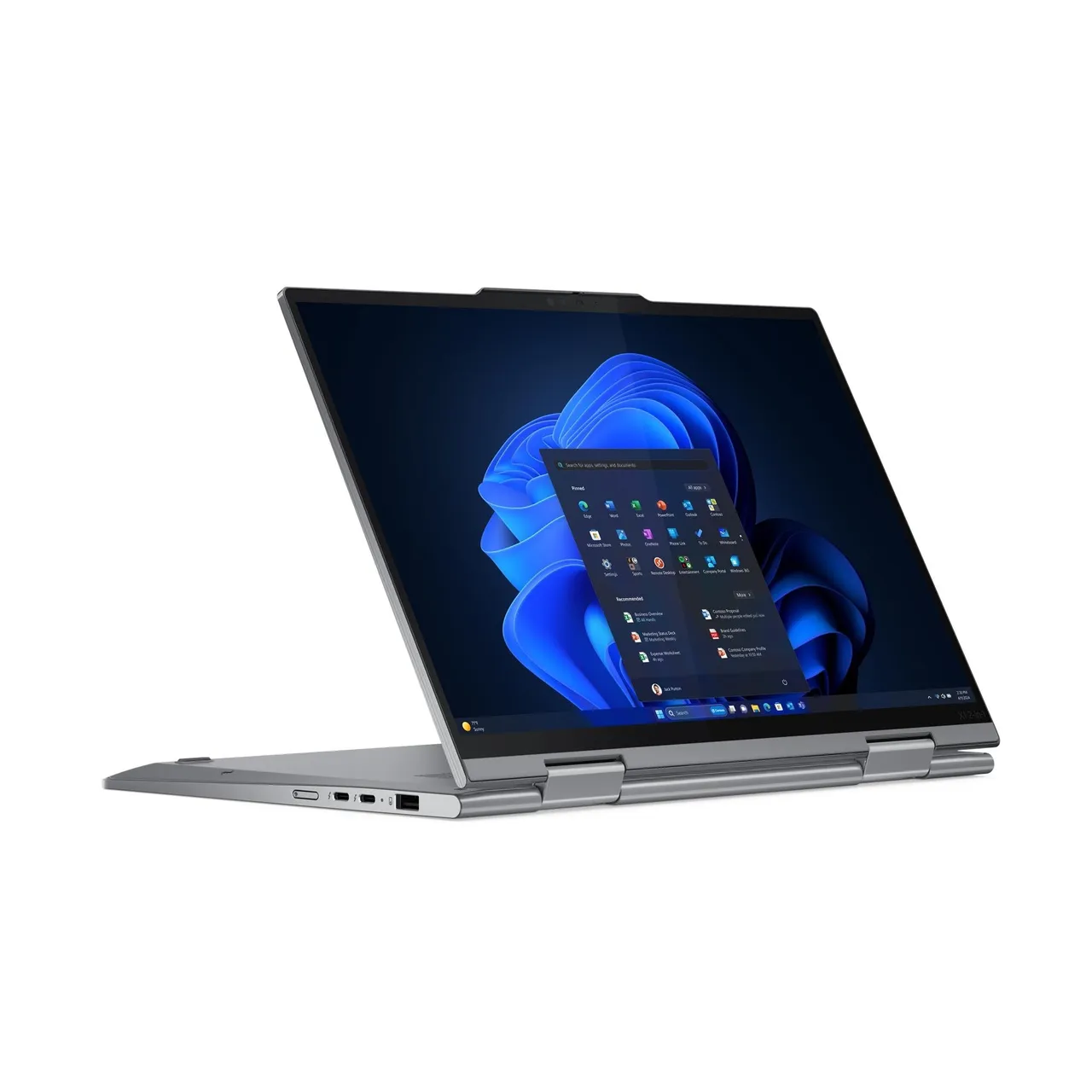 Lenovo لابتوب ThinkPad X1 2 في 1 Gen 9، شاشة لمس 14 بوصة WUXGA IPS، معالج Intel Core Ultra 7-155U، رام 16GB، سعة 1TB، رسومات Intel مدمجة، لوحة مفاتيح إنجليزية عربية مضيئة، Win 11 Pro، لون رمادي، 21KE0056GR