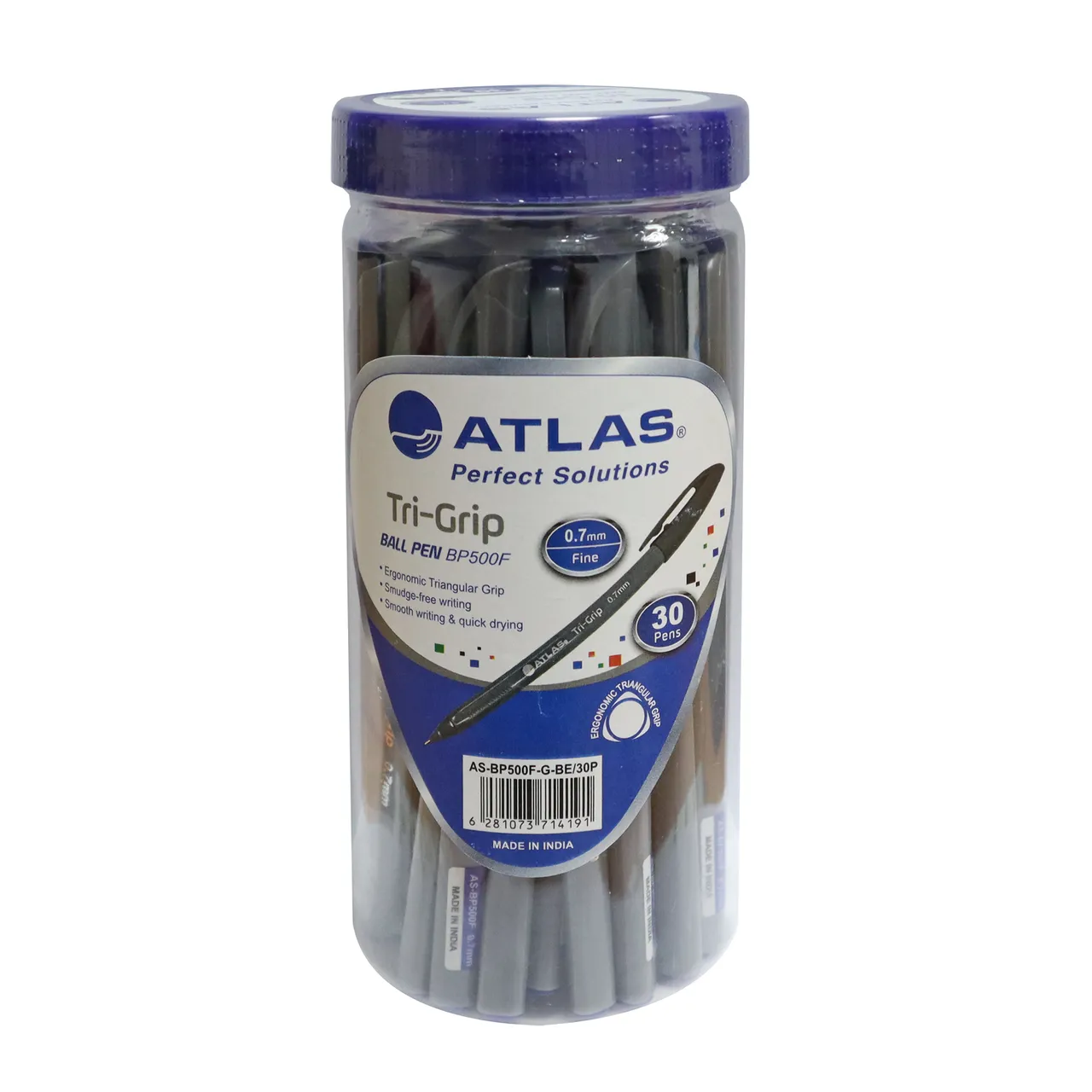 Atlas قلم حبر جاف Tri-Grip 0.7 - علبة