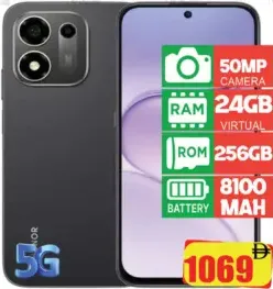Honor X7Eplus 50MP camera, 24GB virtual RAM, 256GB ROM, 8100mAh