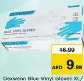 Dexwenn Blue Vinyl Gloves