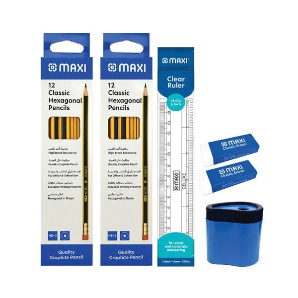 Maxi Black Lead Pencil 2Pkt