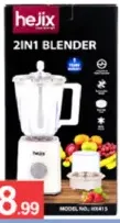 Hejix 2in1 Electric Blender 500W HX415