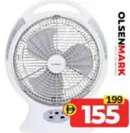 Olsenmark مروحة قابلة للشحن