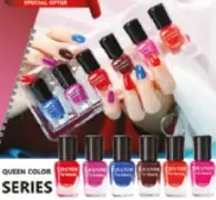 Queen Color طلاء اظافر ريفيل الوان متنوعة