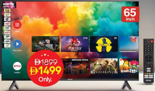 Geepas تلفاز LED فائق الدقة 4K ULTRA HD