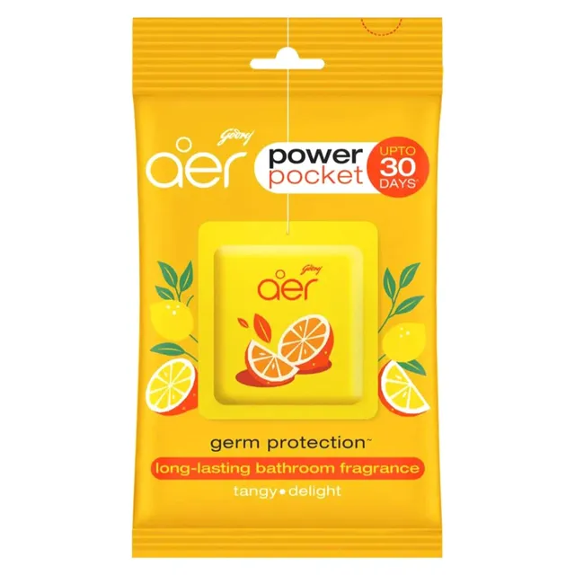 Godrej Aer Power Pocket Tangy Delight Bathroom Fragrance