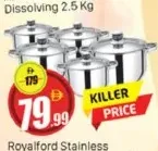 Royalford Stainless Steel Cookware