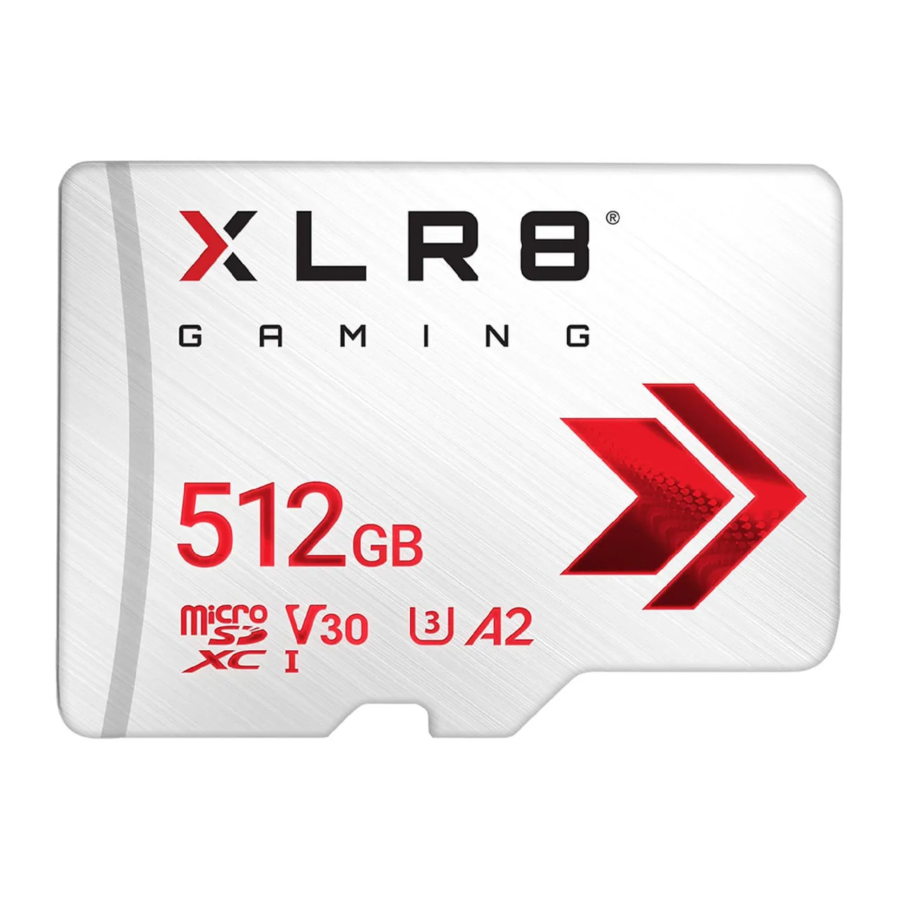 Pny بطاقة ذاكرة XLR8 Gaming MicroSD Class 10 U3 V30 512GB بيضاء P-SDU512V32100XR-GE