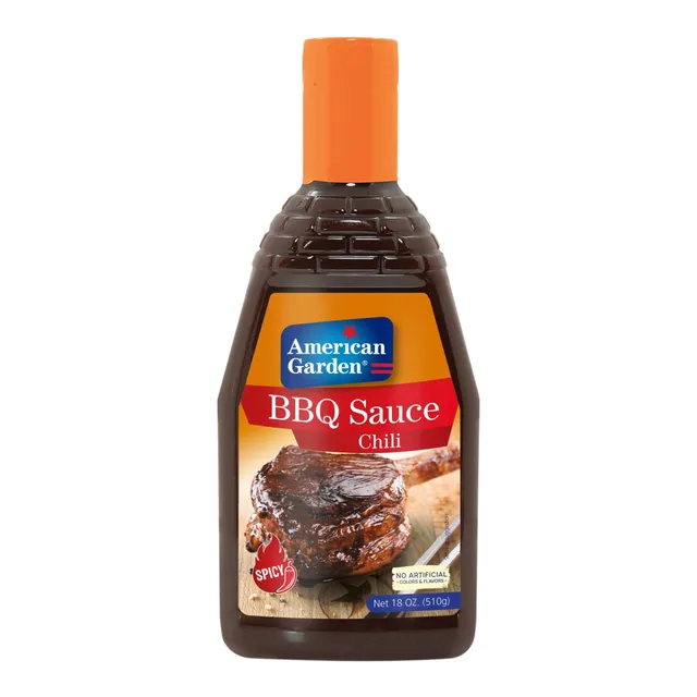 American Garden Spicy Barbeque Sauce - 2 x 18 Oz