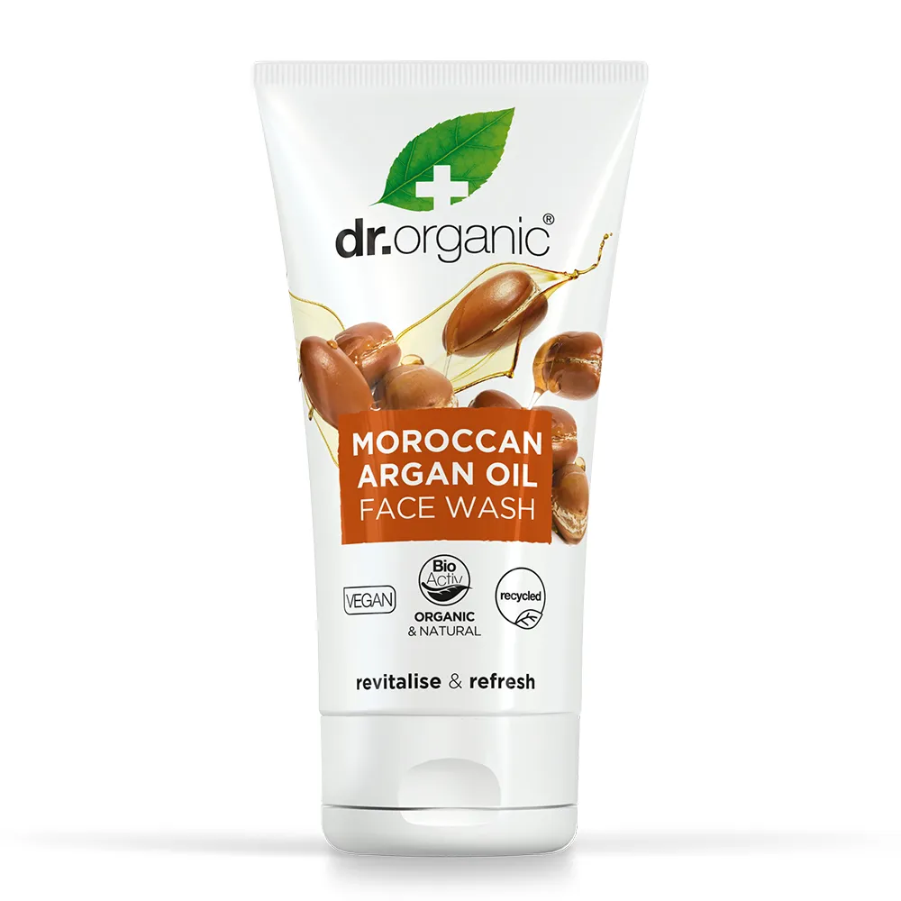 Dr.Organic غسول الوجه بكريم زيت الأرغان المغربي