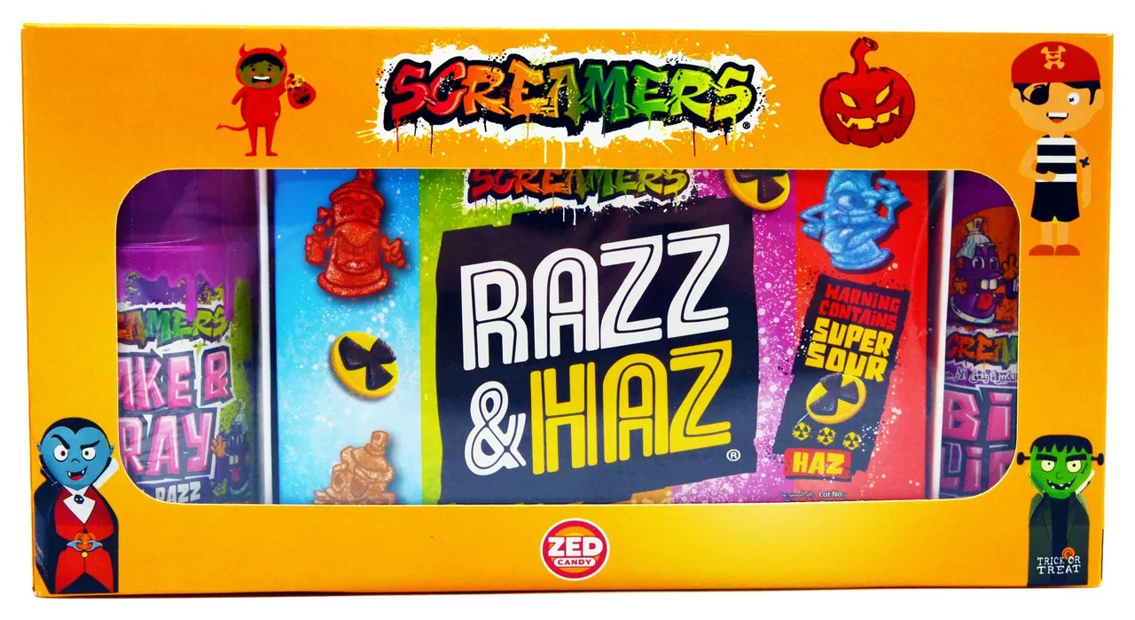 سكاكر مشكلة Zed Candi Zed Screamers
