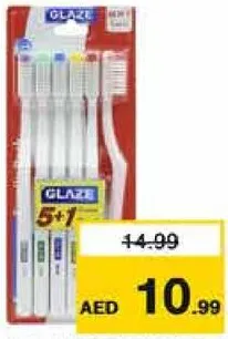 Glaze Toothbrush Family Pack Assorted