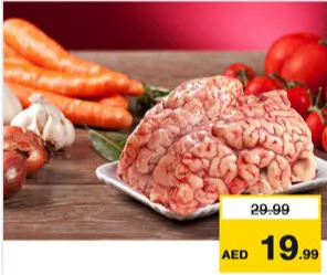 مخ بقري مذاب التجميد
