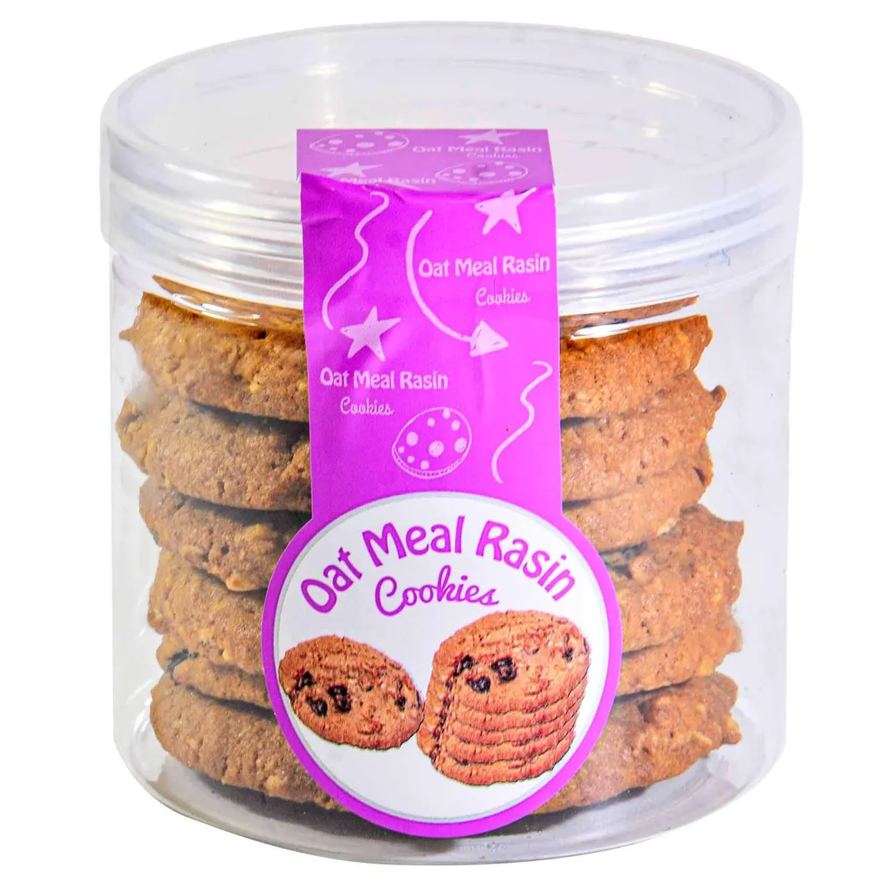 Carrefour كوكيز الشوفان بالزبيب عبوة 6 pcs