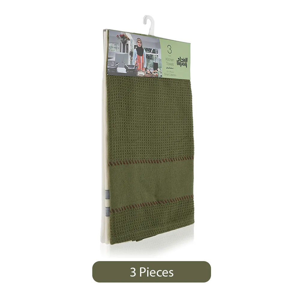 Union Smart Collection مناشف مطبخ قطنية - 3 pcs