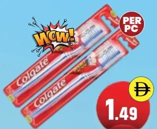 Colgate فرشاة أسنان متوسطة مزدوجة الفعالية