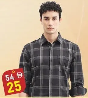 Point Break Mens Oxford Check Shirts F/S