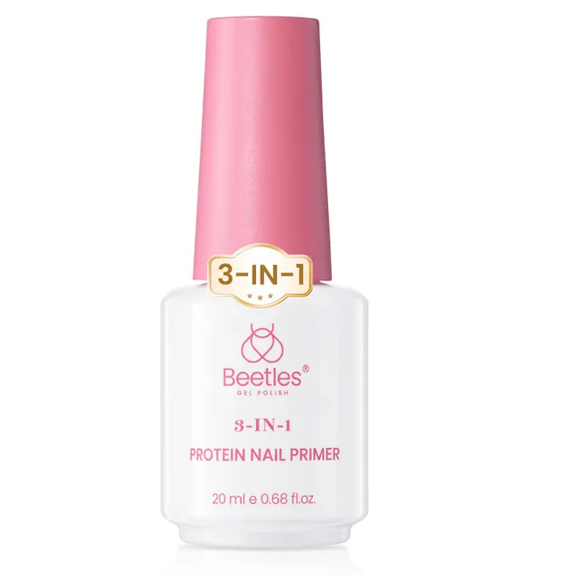 Beetles Gel Polish Beetles 3-in-1 Protein Nail Primer Prep Bond for Stronger Adhesion