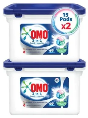Omo Active 3in1 laundry capsules