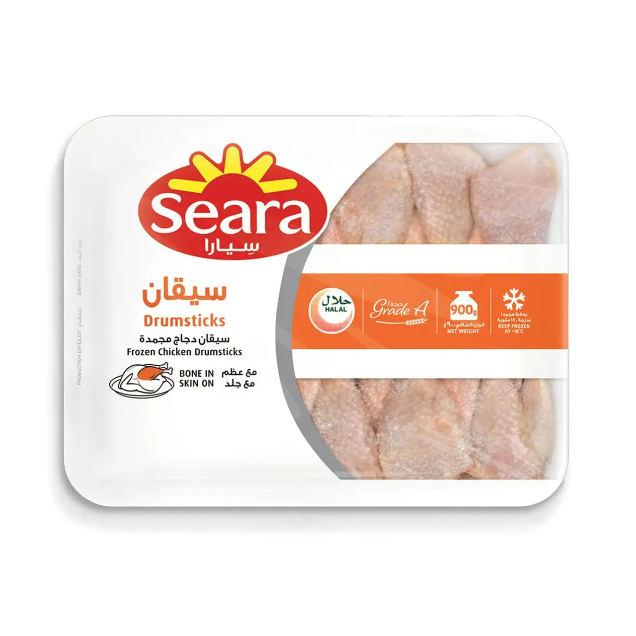 Seara قطع مثالية كبيرة من أفخاذ الدجاج المجمدة