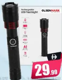 Olsenmark مصباح يدوي قابل للتقريب
