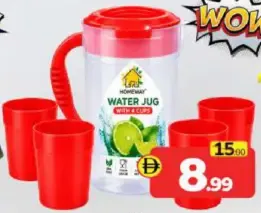 Homeway Jug With Glass