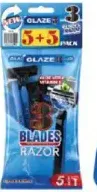 Glaze 3 جيليت شفرات حلاقة للاستعمال مرة واحدة